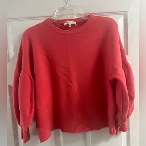 OAT New York cotton sweater with puff sleeves